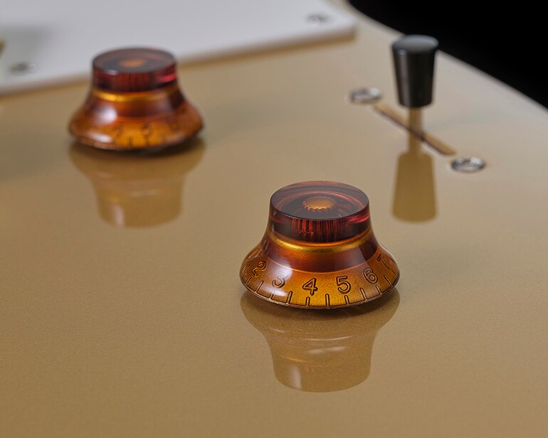 마스터 볼륨, 마스터 톤, 3단 레버 스위치 클로즈업