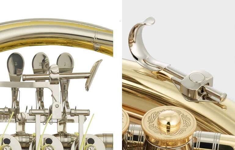 조절 가능한 네 번째 엄지 레버 및 새끼손가락 고리