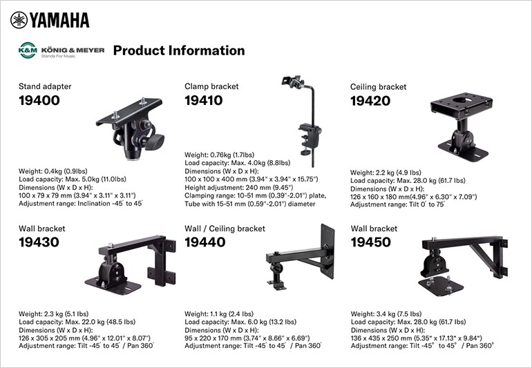 König & Meyer 범용 브래킷