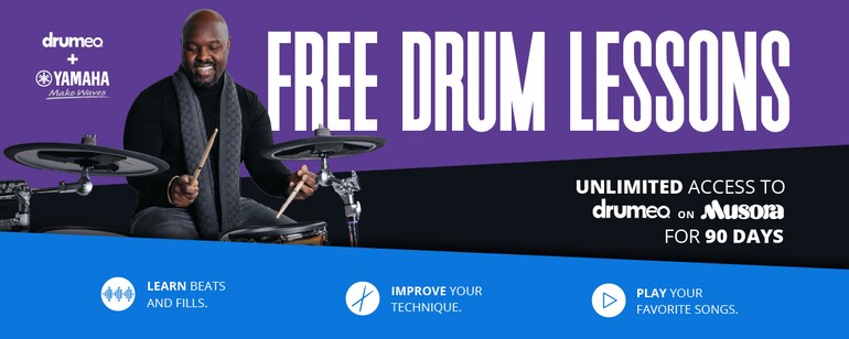 Drumeo 캠페인 배너