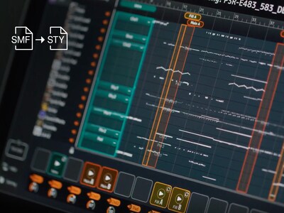 PSR-E483 Feature image of MIDI Song to Style App