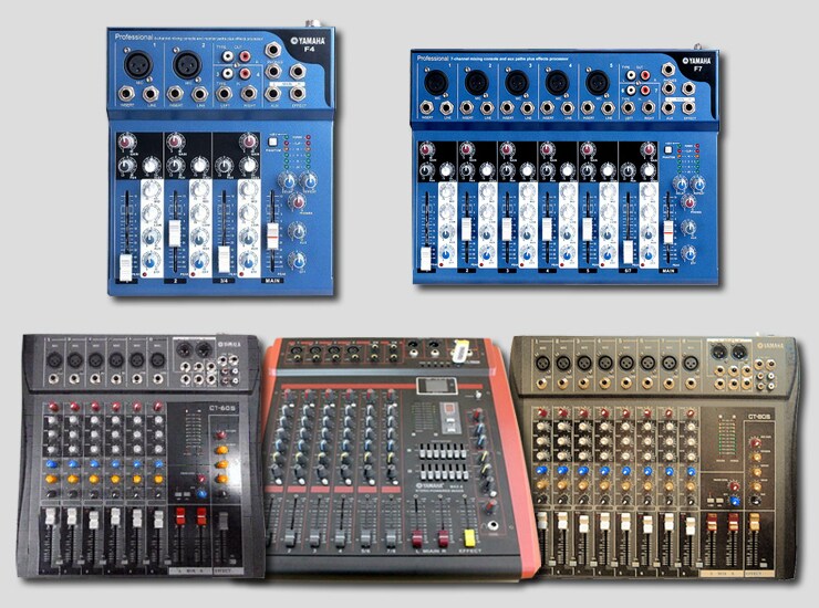Counterfeit products reported thus far with a model number that is not one of Yamaha's products (mixer)