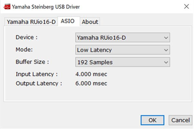 2. 아래 창에서 ASIO 탭을 클릭하고 Buffer Size를 현재 값보다 큰 값으로 변경합니다.