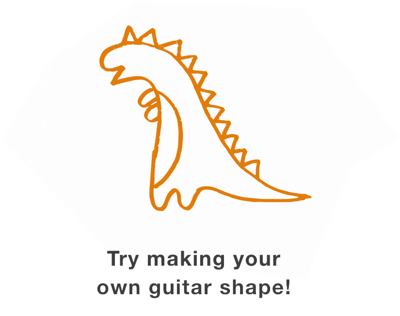 Try making your own guitar shape!