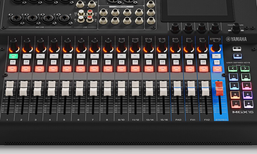 야마하 MGX16: 파워. 기능. 다재다능.