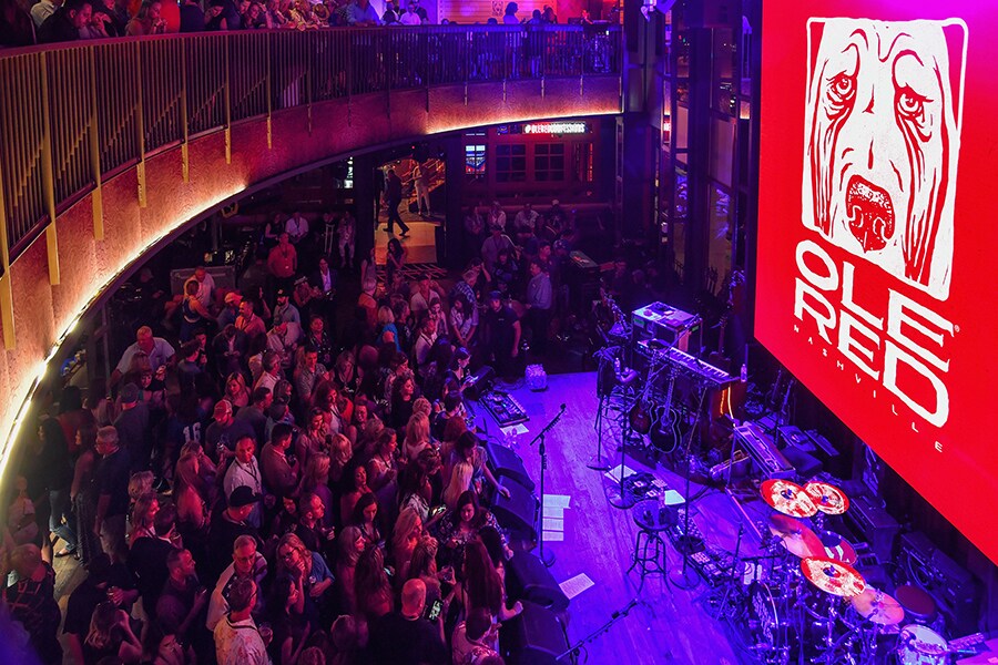 이미지: 메인 스테이지 & 메자닌 – Opry Entertainment Group 제공